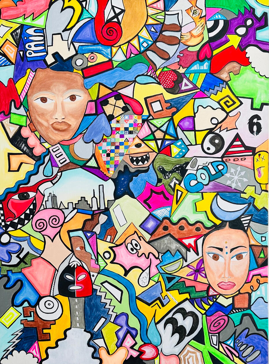 Acrylic On Canvas. 30x40