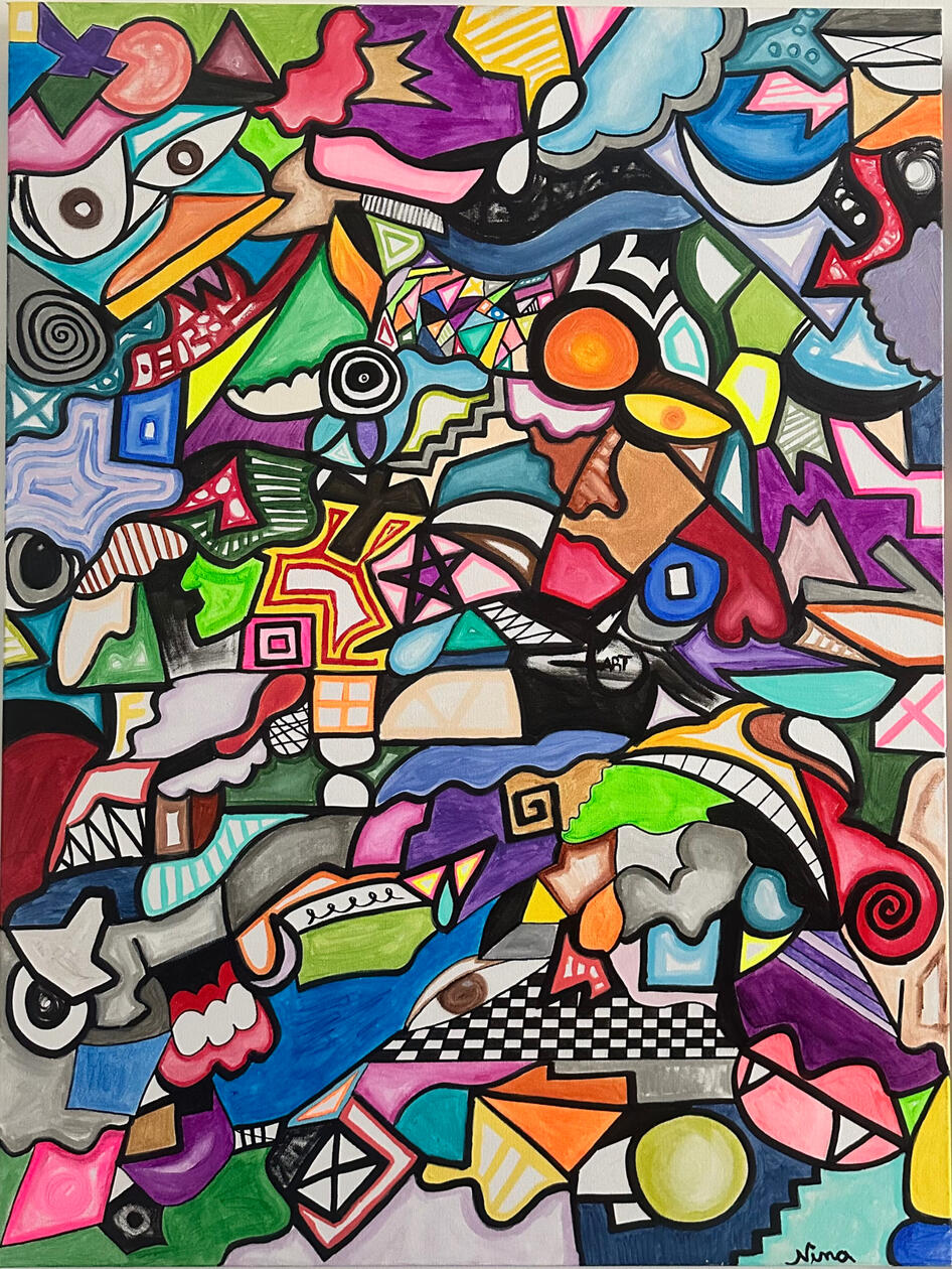 Acrylic On Canvas. 30X40